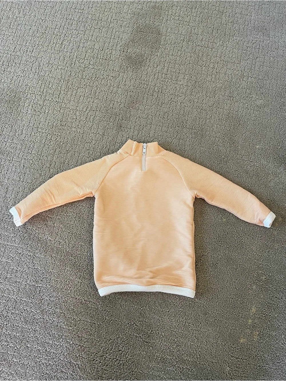 Zulu & Zephyr Kids Peach Long Sleeve Rash Guard Swim Top